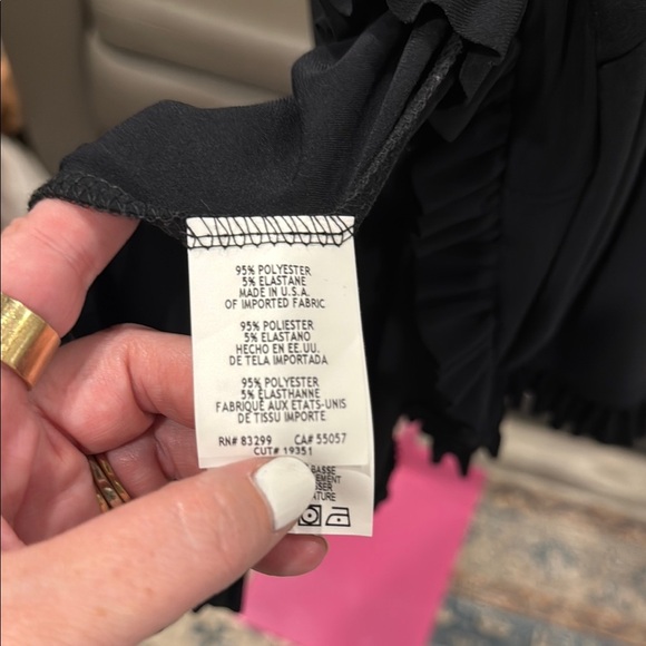 Nik and Nash Black Crew Neck Sheath Midi Dress for Work size large - Picture 2 of 2